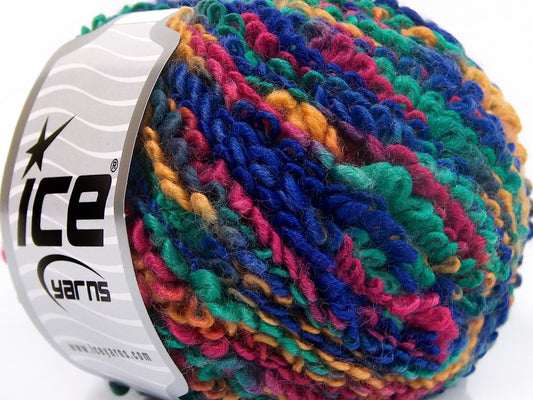 Lot of 4 x 100gr Skeins Ice Yarns BOUCLERON COLOR (40% Wool) Yarn Green Purple Brown Burgundy
