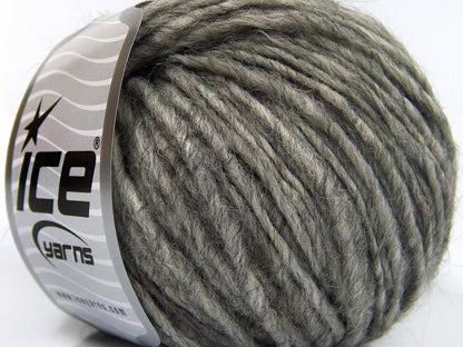 Lot of 8 Skeins Ice Yarns ETNO ALPACA (25% Alpaca 50% Merino Wool) Yarn Grey
