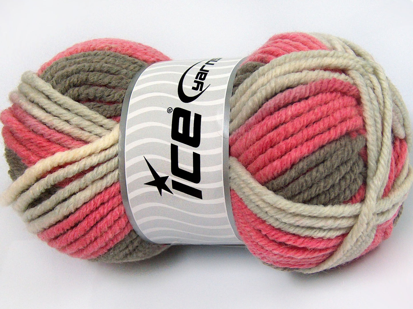 Lot of 4 x 100gr Skeins Ice Yarns ELITE WOOL SUPERBULKY (50% Wool) Yarn Salmon Shades Beige Camel