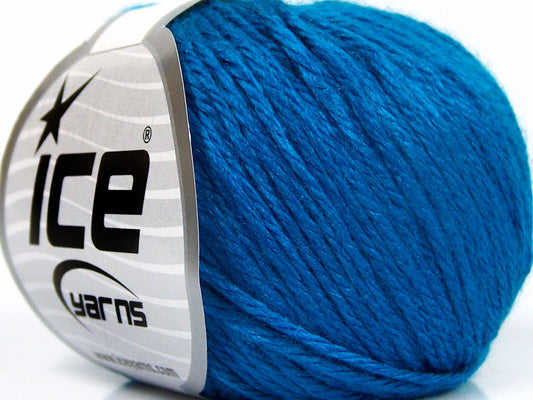 Lot of 8 Skeins Ice Yarns BABY MERINO SOFT DK (40% Merino Wool) Yarn Blue