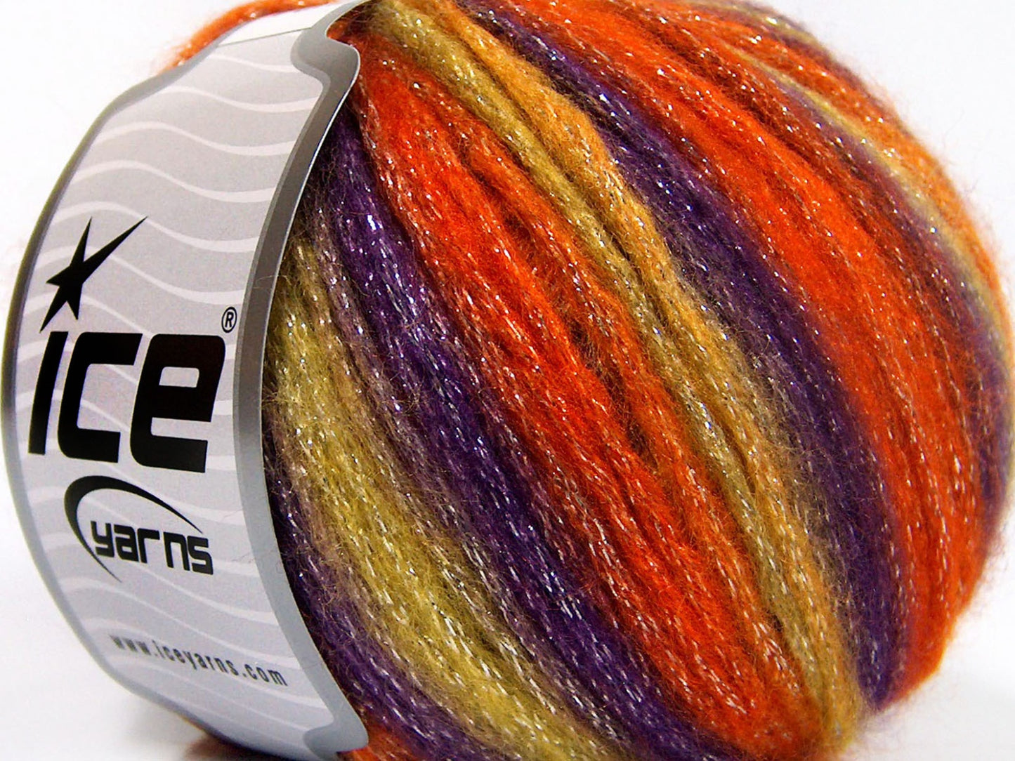 Lot of 8 Skeins Ice Yarns PARIS (30% Wool) Yarn Orange Purple Olive Green Burgundy