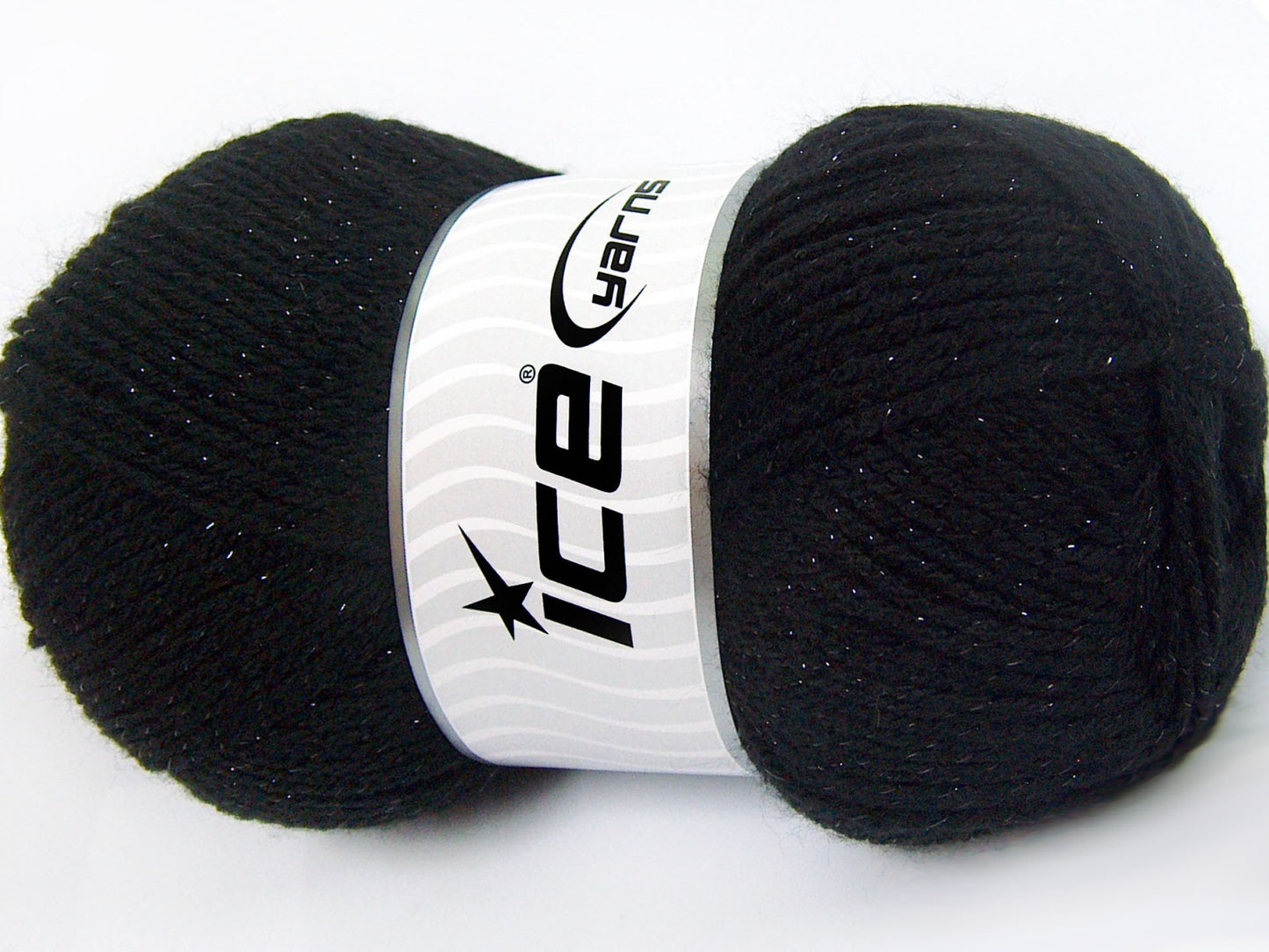 Lot of 4 x 100gr Skeins Ice Yarns STAR GLITZ Hand Knitting Yarn Black