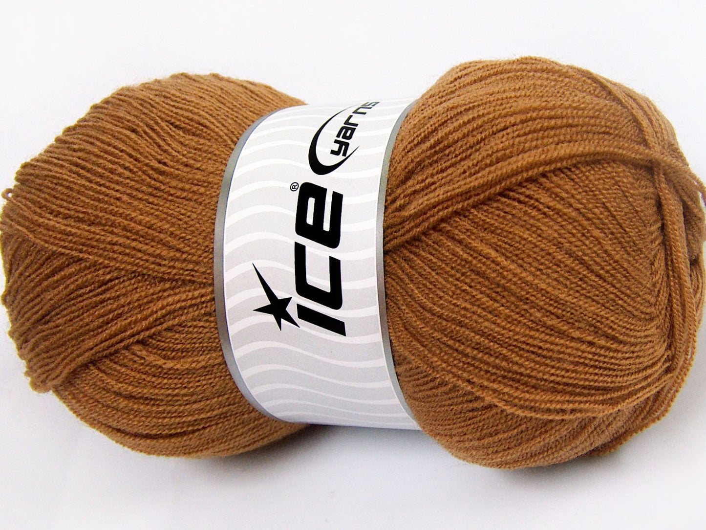 Lot of 4 x 100gr Skeins Ice Yarns KRISTAL Hand Knitting Yarn Light Brown