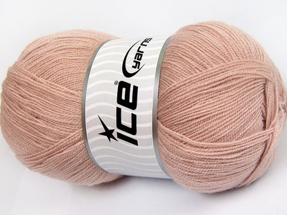 Lot of 4 x 100gr Skeins Ice Yarns KRISTAL Hand Knitting Yarn Antique Pink