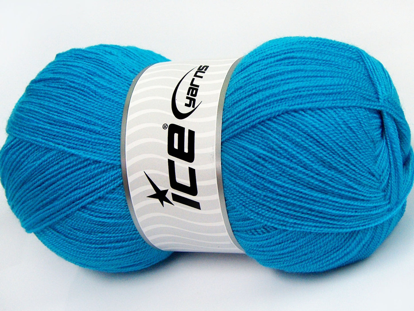 Lot of 4 x 100gr Skeins Ice Yarns KRISTAL Hand Knitting Yarn Turquoise