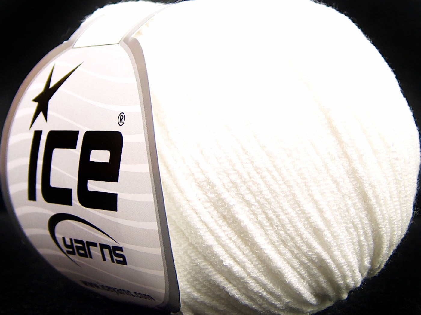 Lot of 8 Skeins Ice Yarns BABY MODAL (55% Modal) Hand Knitting Yarn Off White