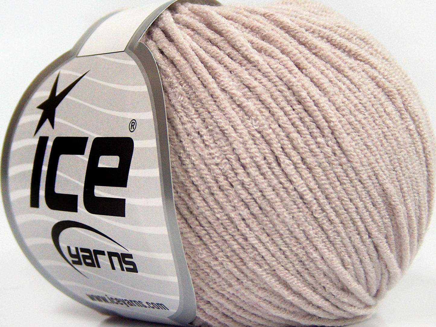 Lot of 8 Skeins Ice Yarns BABY MODAL (55% Modal) Hand Knitting Yarn Beige