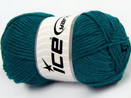Lot of 8 Skeins Ice Yarns ELITE BABY Hand Knitting Yarn Emerald Green