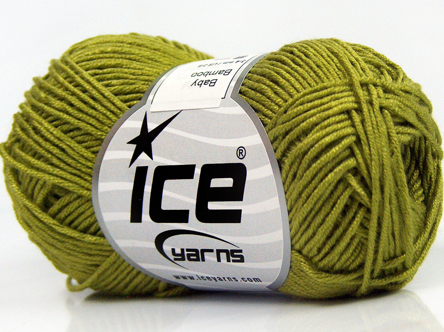 Lot of 8 Skeins Ice Yarns BABY BAMBOO (50% Bamboo) Yarn Light Green