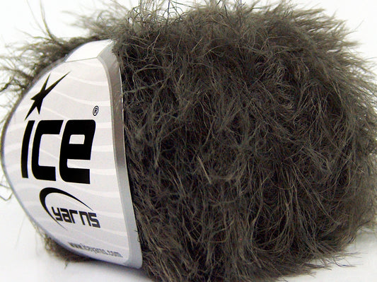 Lot of 8 Skeins Ice Yarns TECHNO Hand Knitting Yarn Dark Grey