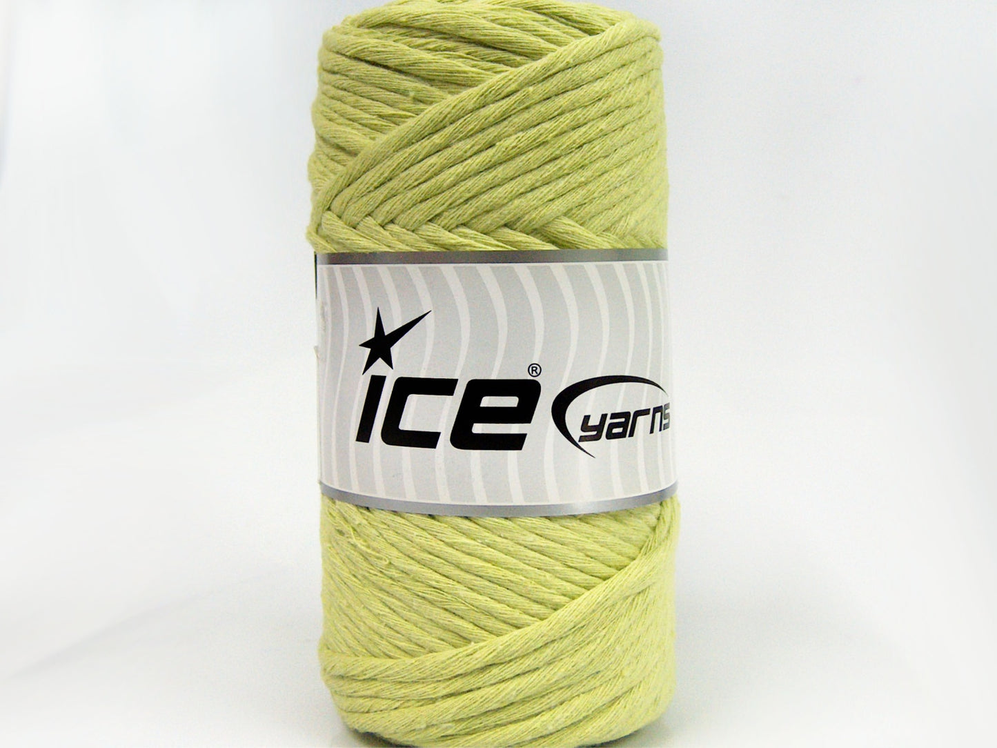 250 gr ICE YARNS NATURAL COTTON JUMBO (100% Cotton) Yarn Light Green