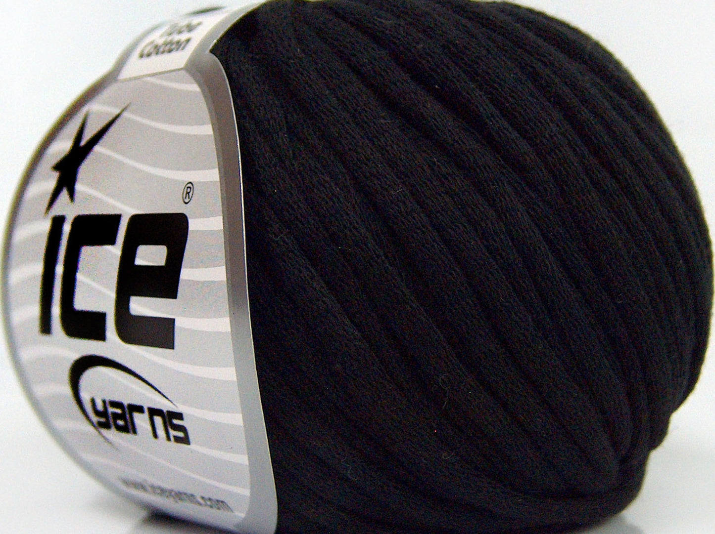 Lot of 8 Skeins Ice Yarns TUBE COTTON (70% Cotton) Hand Knitting Yarn Black