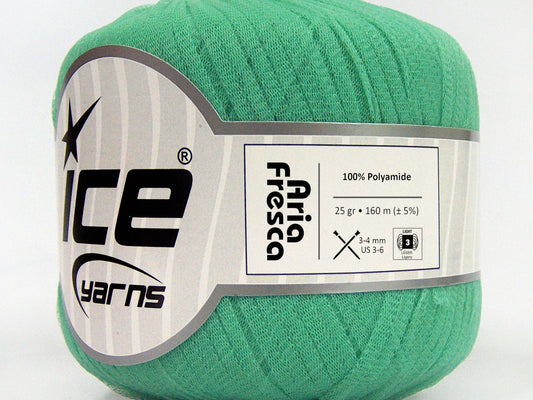 Lot of 6 Skeins Ice Yarns ARIA FRESCA Hand Knitting Yarn Light Green