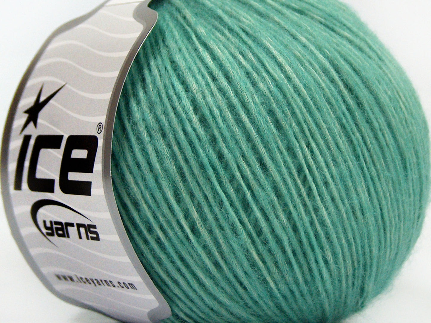 Lot of 8 Skeins Ice Yarns LEONARDO Hand Knitting Yarn Mint Green