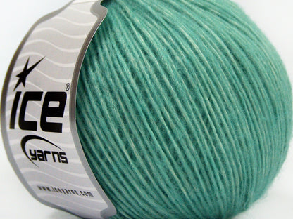 Lot of 8 Skeins Ice Yarns LEONARDO Hand Knitting Yarn Mint Green
