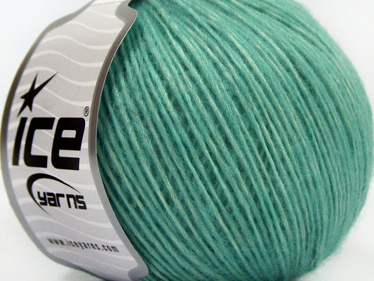 Lot of 8 Skeins Ice Yarns LEONARDO Hand Knitting Yarn Mint Green