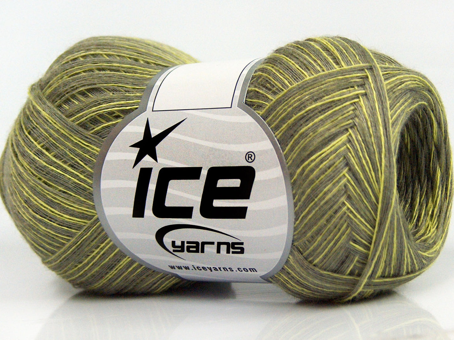 Lot of 8 Skeins Ice Yarns CASHMERE VISCOSE (15% Cashmere 85% Viscose) Yarn Green Shades