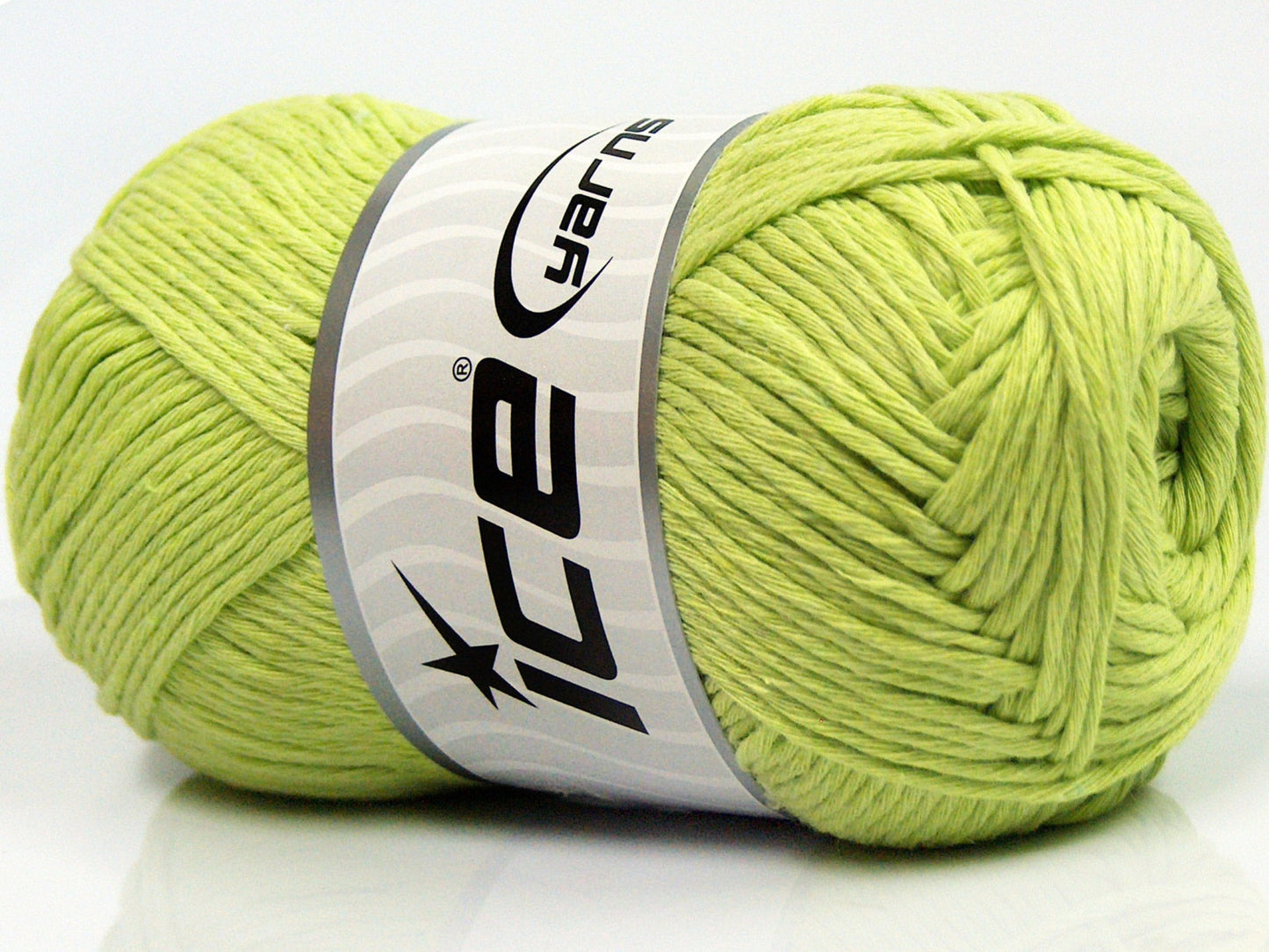 Lot of 4 x 100gr Skeins Ice Yarns NATURAL COTTON (100% Cotton) Yarn Light Green