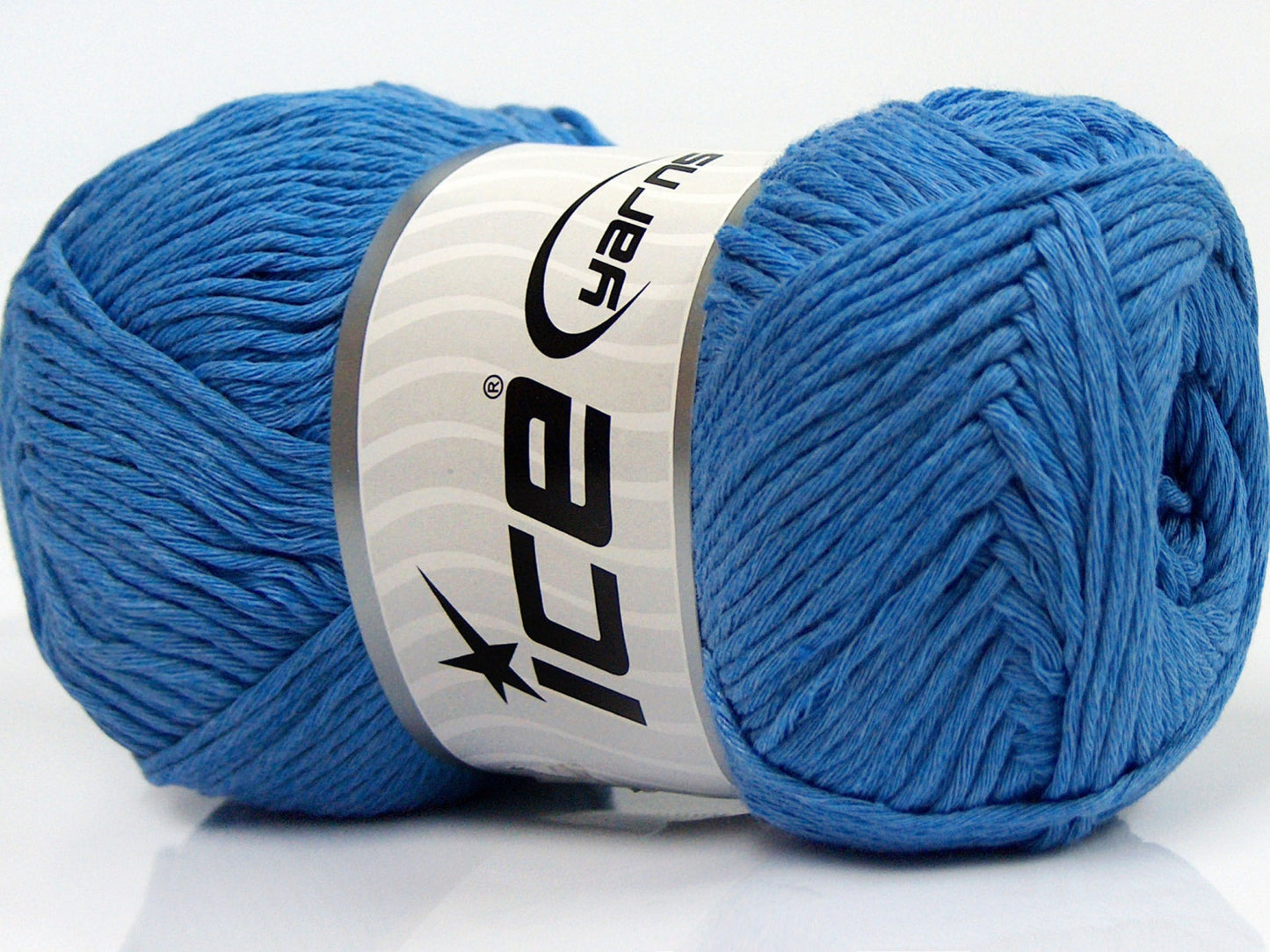 Lot of 4 x 100gr Skeins Ice Yarns NATURAL COTTON (100% Cotton) Yarn Blue
