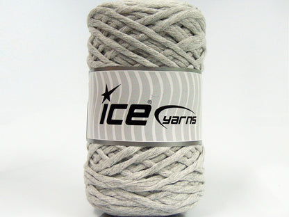 Lot of 2 x 200gr Skeins Ice Yarns NATURAL COTTON CHUNKY (100% Cotton) Yarn Light Grey