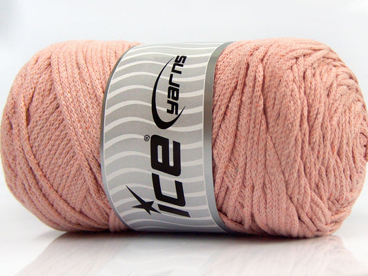 250 gr ICE YARNS MACRAME COTTON (100% Cotton) Hand Knitting Yarn Powder Pink