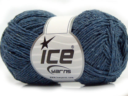 Lot of 8 Skeins Ice Yarns SALE SUMMER (100% Cotton) Yarn Jeans Blue