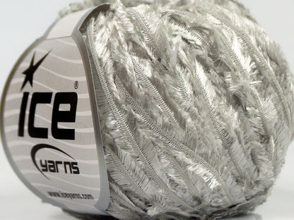 Lot of 8 Skeins Ice Yarns SALE RIBBON Hand Knitting Yarn Silver