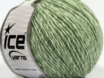 Lot of 8 Skeins Ice Yarns SALE WINTER (14% Wool) Yarn Cream Light Green