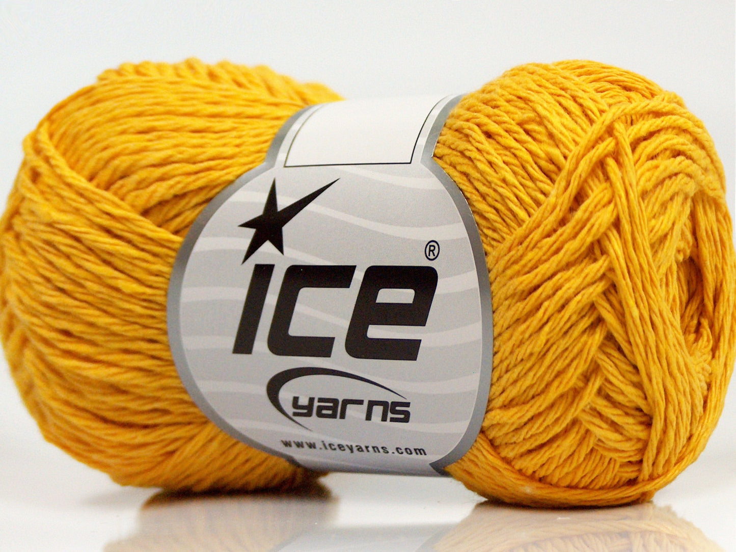 Lot of 8 Skeins Ice Yarns SALE SUMMER (50% Cotton) Hand Knitting Yarn Yellow