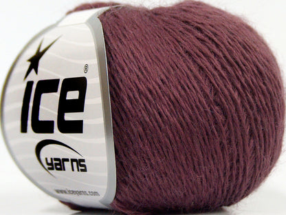 Lot of 8 Skeins Ice Yarns SALE WINTER (50% Wool) Hand Knitting Yarn Maroon