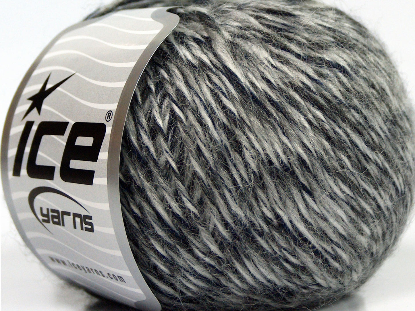 Lot of 8 Skeins Ice Yarns SALE WINTER (30% Wool) Yarn Black Grey Shades