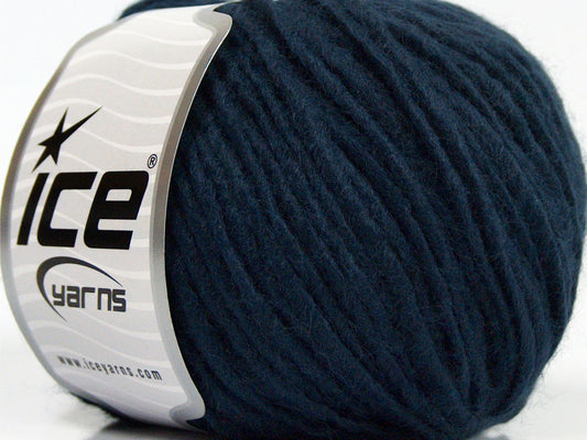 Lot of 8 Skeins Ice Yarns SALE WINTER (30% Wool) Hand Knitting Yarn Dark Navy