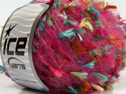 Lot of 8 Skeins Ice Yarns SALE LUXURY-PREMIUM (15% Alpaca Superfine 30% Cotton) Yarn Fuchsia Turquoise Copper Black Gold