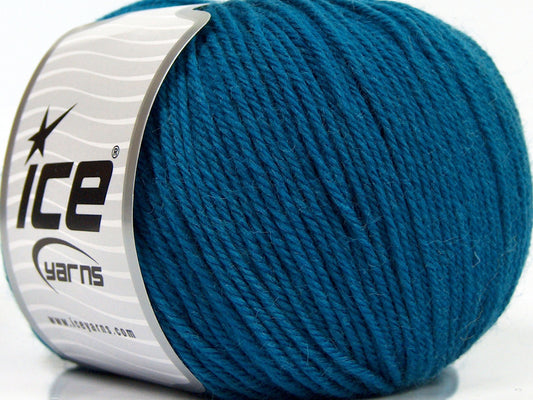 Lot of 3 x 100gr Skeins Ice Yarns SUPERWASH MERINO WOOL Yarn Dark Teal