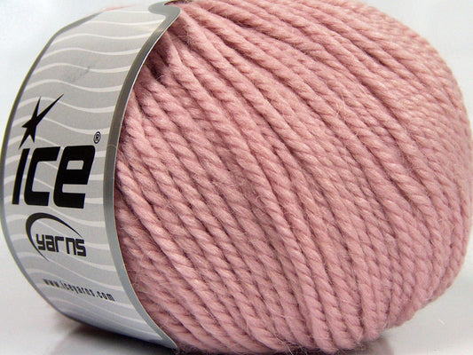 Lot of 3 x 100gr Skeins Ice Yarns PERUVIAN (25% Alpaca 25% Wool) Yarn Light Pink