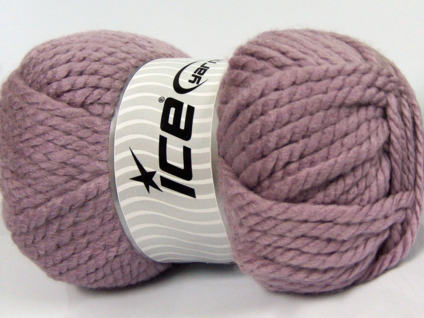 250 gr ICE YARNS ALPINE XL (45% Wool) Hand Knitting Yarn Light Lilac