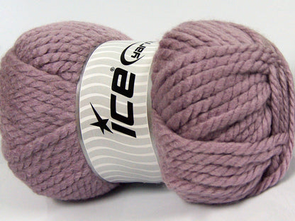 250 gr ICE YARNS ALPINE XL (45% Wool) Hand Knitting Yarn Light Lilac