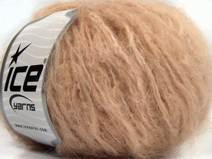 Lot of 8 Skeins Ice Yarns KAN MOHAIR (20% Mohair 25% Wool) Yarn Powder Pink