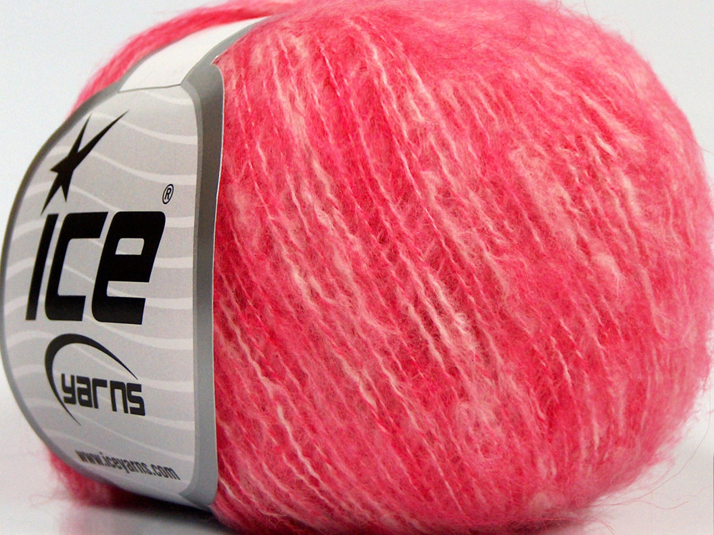 Lot of 10 Skeins Ice Yarns SALE WINTER (25% Wool 25% Cotton) Yarn Pink Melange