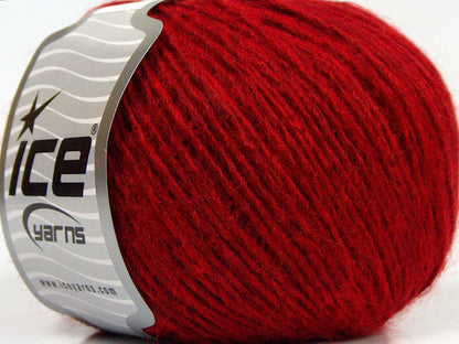 Lot of 8 Skeins Ice Yarns SALE WINTER (40% Wool) Hand Knitting Yarn Dark Red