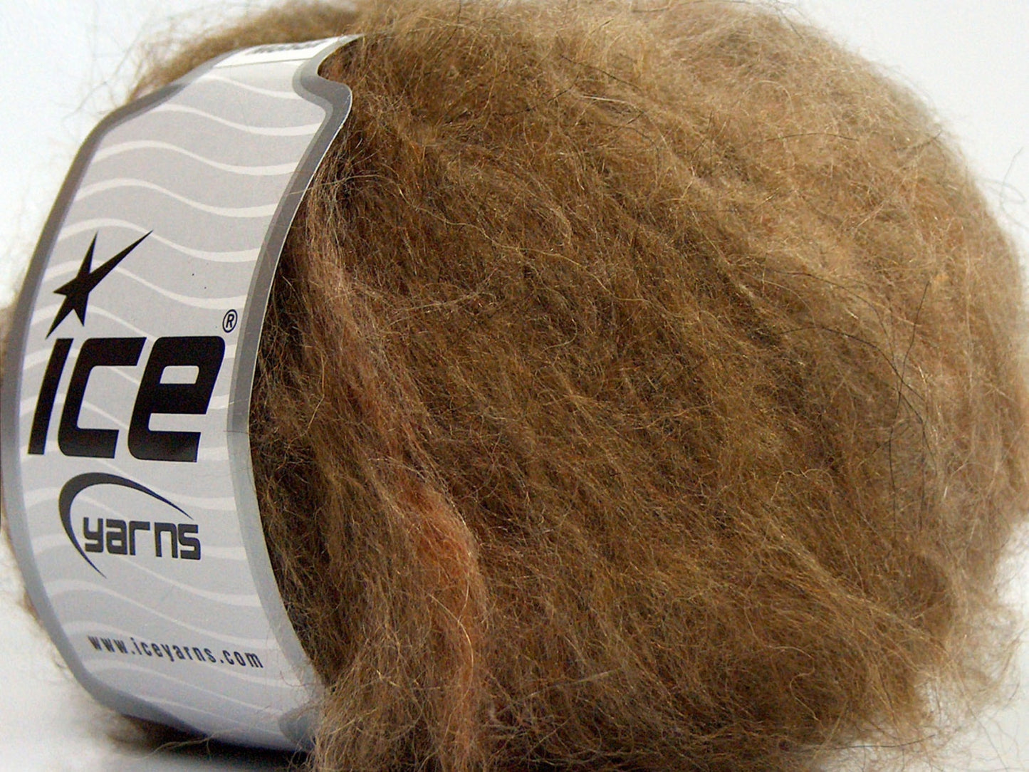 Lot of 8 Skeins Ice Yarns KAN MOHAIR (20% Mohair 25% Wool) Yarn Brown Shades