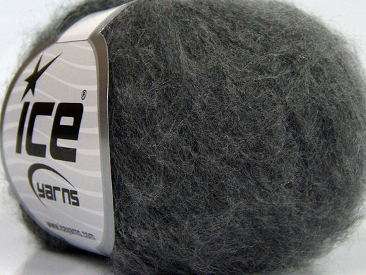Lot of 10 Skeins Ice Yarns SALE WINTER (25% Wool) Hand Knitting Yarn Dark Grey