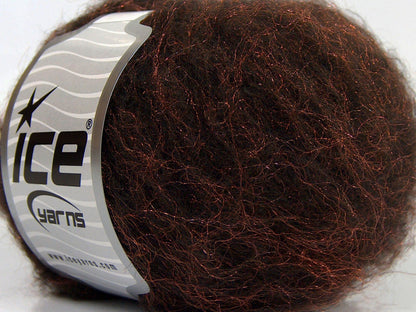 Lot of 8 Skeins Ice Yarns SALE WINTER Hand Knitting Yarn Dark Brown Copper