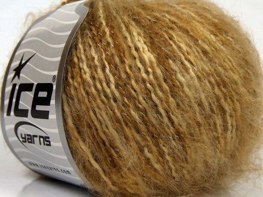 Lot of 8 Skeins Ice Yarns SALE WINTER (20% Wool) Yarn Brown Shades