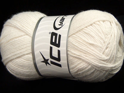 Lot of 4 x 100gr Skeins Ice Yarns BAMBOO BABY (60% Bamboo) Yarn Ecru