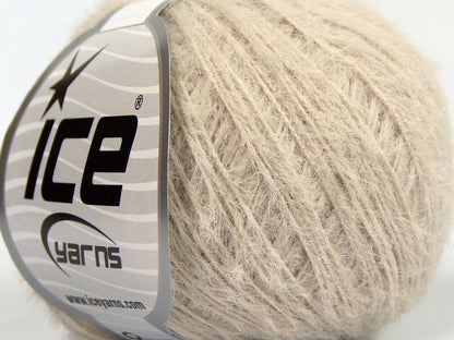 Lot of 8 Skeins Ice Yarns TECHNO FINE Hand Knitting Yarn Light Beige