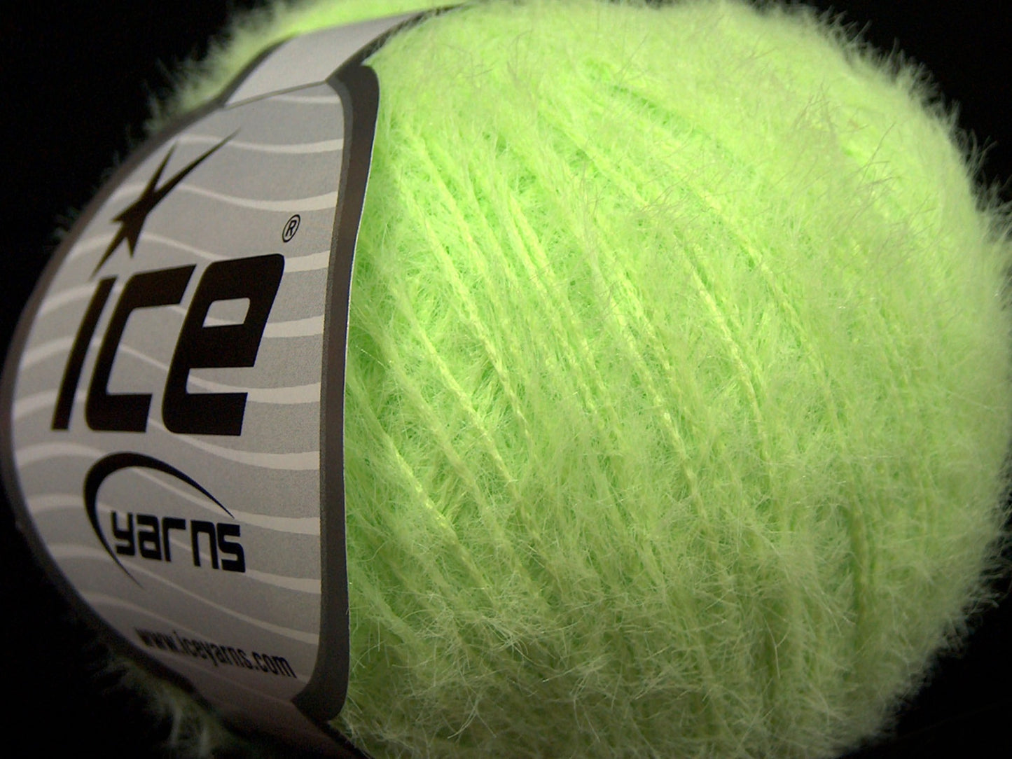 Lot of 8 Skeins Ice Yarns TECHNO FINE Hand Knitting Yarn Neon Green