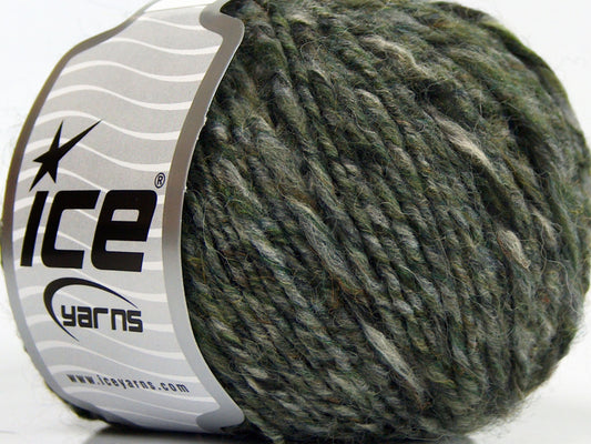 Lot of 8 Skeins Ice Yarns ALPACA COLORS (20% Alpaca 50% Wool) Yarn Grey Green Shades Cream