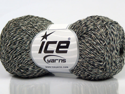Lot of 8 Skeins Ice Yarns DENIM FINE (100% Cotton) Yarn Black Light Cream Mint Green Light Camel