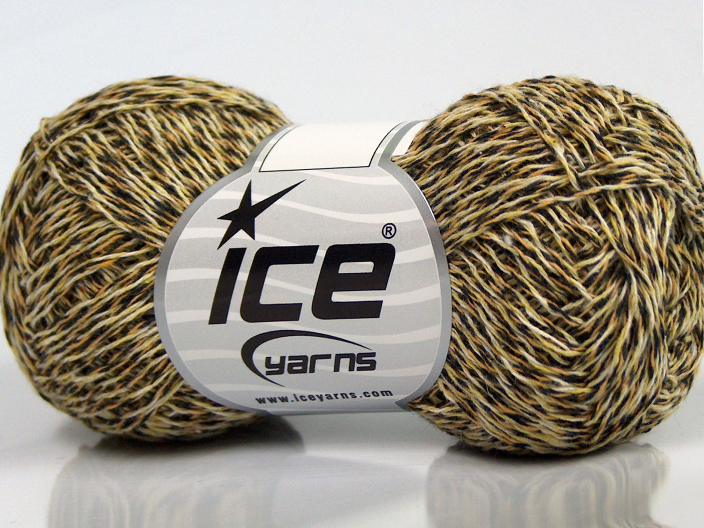 Lot of 8 Skeins Ice Yarns DENIM FINE (100% Cotton) Yarn Light Green Light Cream Black Light Brown